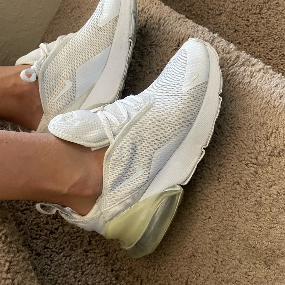 Kids White Mesh Sneakers